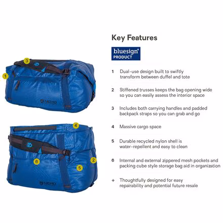 Double Haul Convertible Duffel 55L Bag