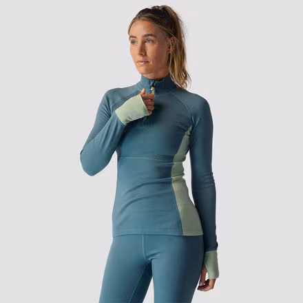 Spruces Mid-Weight Merino Baselayer 1/4-Zip Top - Women's