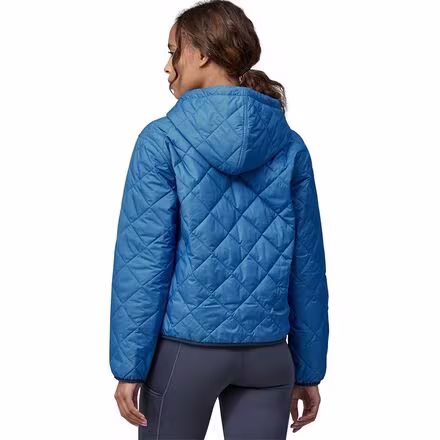 Diamond Quilted Bomber Hoodie - Women's