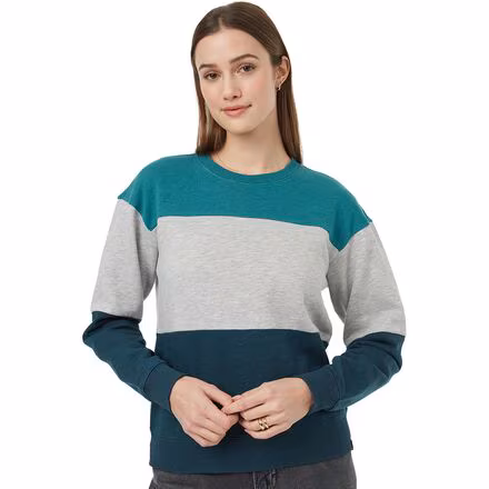 TreeFleece Blocked Crew Sweater - Women's