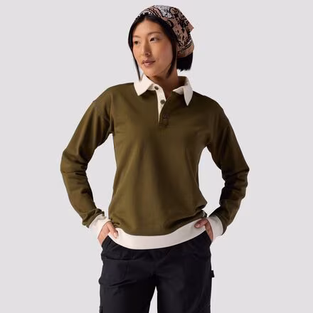 Vintage Gym Rugby Sweatshirt - Women's