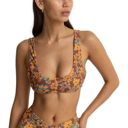 Oasis Floral Crop Bikini Top - Women's