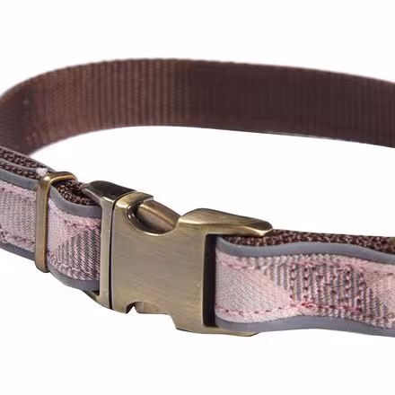 Reflective Tartan Dog Collar