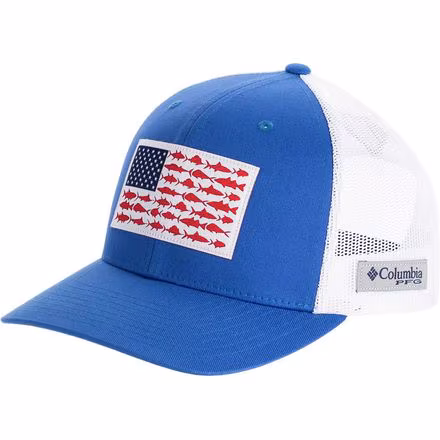 PFG Mesh Fish Flag Snap Back Trucker Hat