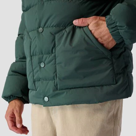 Snap Front Quilted Puffer - Men's