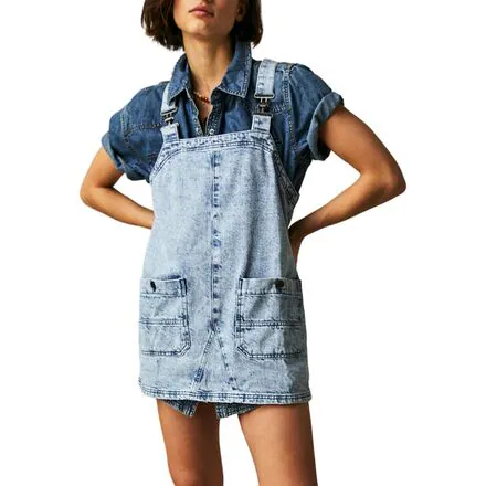 Overall Smock Mini Dress - Women's
