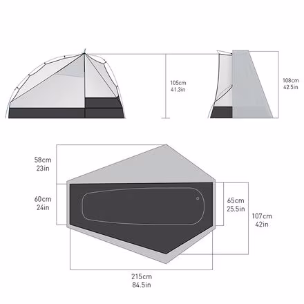 ALTO TR1 PLUS Tent: 1-Person 3-Season