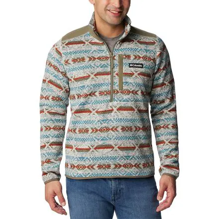 Sweater Weather II Printed 1/2-Zip Fleece - Men's