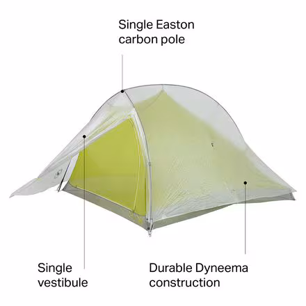 Fly Creek HV 2 Carbon Tent: 2-Person 3-Season