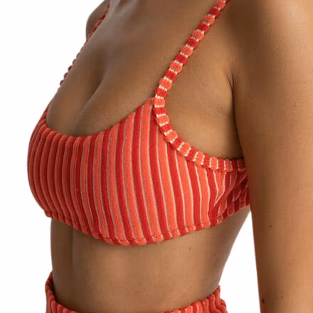 Terry Sands Stripe Crop Bikini Top - Women's