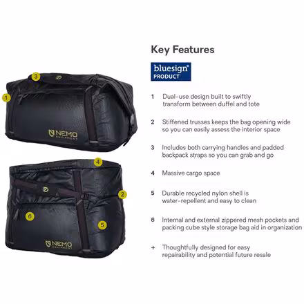 Double Haul Convertible Duffel 100L Bag