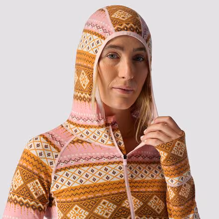 Spruces Lightweight Hooded 1/2-Zip Printed Top - Women's