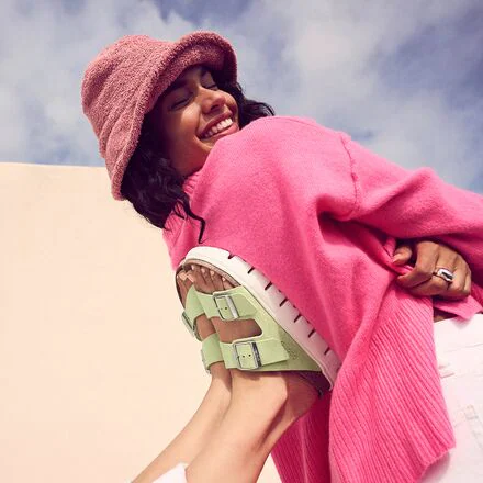 Arizona Chunky Suede Narrow Sandal - Women's