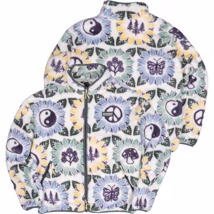 Nature In Bloom Faux Shearling Jacket - Women's