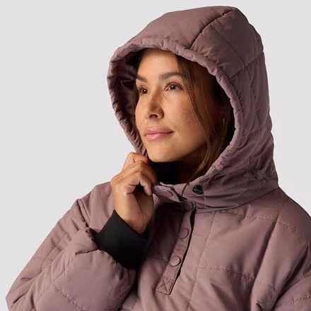 Quilted 1/2 Snap Pullover - Women's