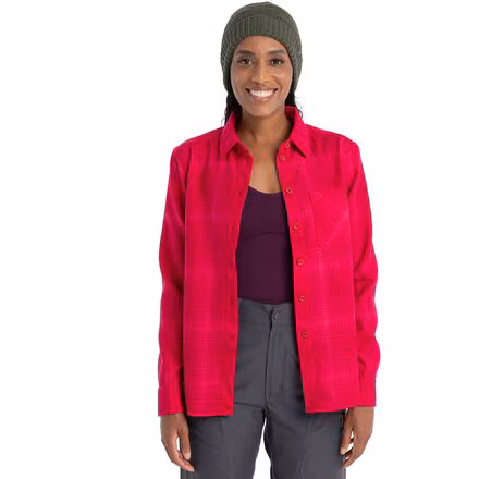 Merino 200 Dawnder Plaid Flannel Shirt - Women's