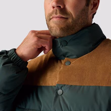 Snap Front Quilted Puffer - Men's