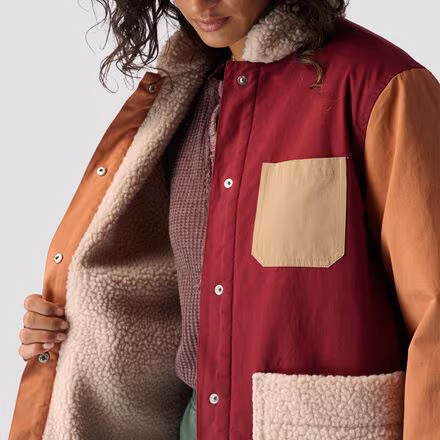 Patchwork Overcoat - Women's