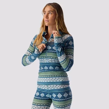 Spruces Lightweight Hooded 1/2-Zip Printed Top - Women's