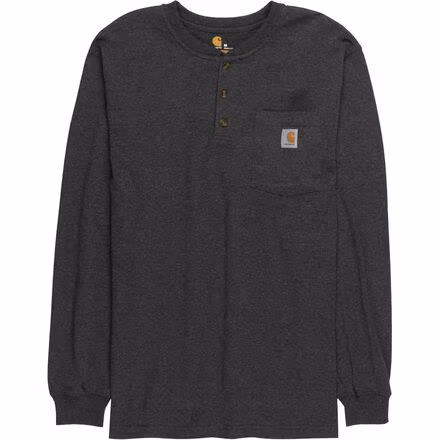 Workwear Pocket Long-Sleeve Henley Shirt - Men's