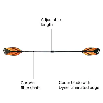 Orca V-Lam Straight Shaft Touring Kayak Paddle