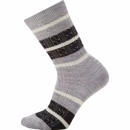 Everyday Striped Cable Crew Sock - Women's