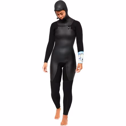 5/4 Sea Caves Hooded Chest-Zip Wetsuit - Women's