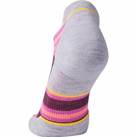 Run Targeted Cushion Stripe Low Ankle Sock - Women's