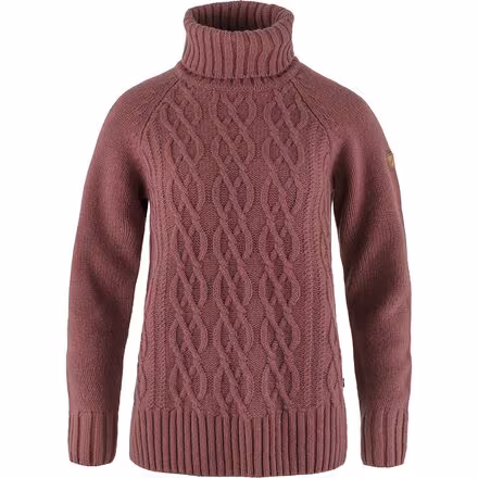 Ovik Cable Knit Roller Neck Sweater - Women's