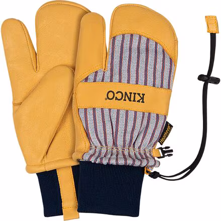 1927KWLT Lined Pigskin Lobster Mitten +Knit Wrist - Men's