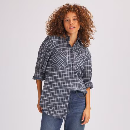 Long Sleeve Plaid Shirt - Women's