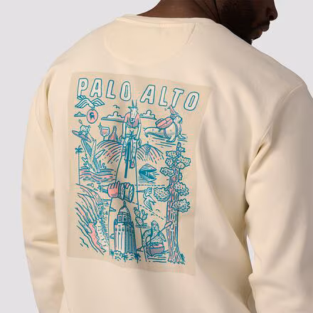 Palo Alto Poster Crew Sweatshirt