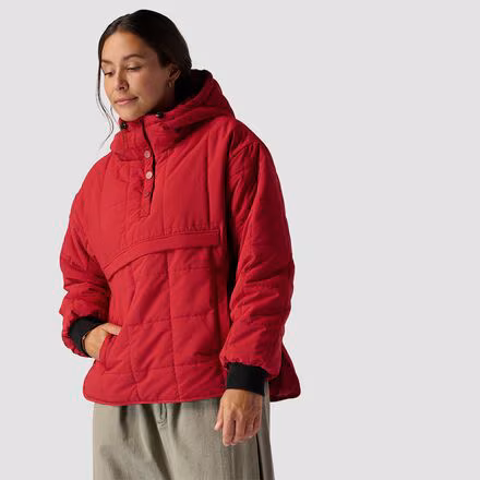 Quilted 1/2 Snap Pullover - Women's