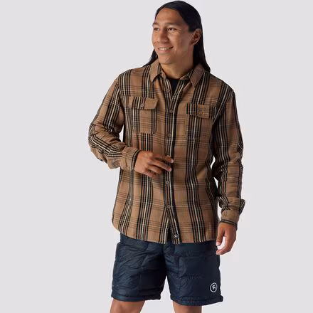 Flannel Button Down Shirt - Men's