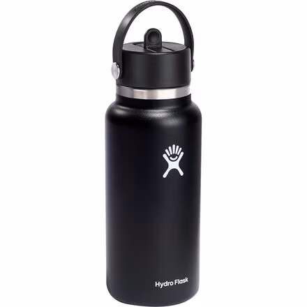 32oz Wide Mouth Flex Straw Water Bottle