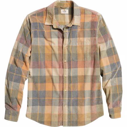 Long-Sleeve Lightweight Plaid Cord Shirt - Men's