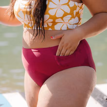 Yoga Pocket Bikini Bottom - Women's