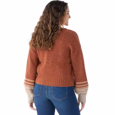 Cozy Lodge Cropped Cardigan Sweater - Women's