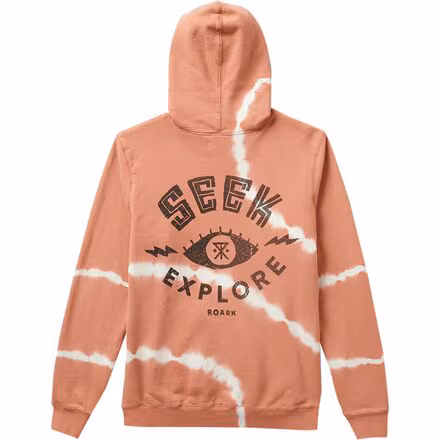 Seek And Explore Tie Dye Fleece Hoodie - Men's