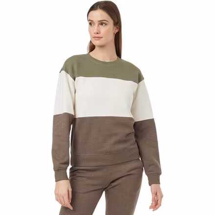 TreeFleece Blocked Crew Sweater - Women's