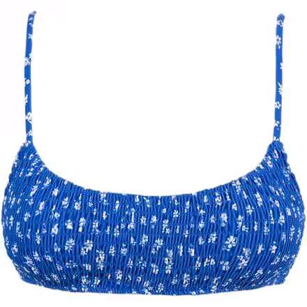 Elodie Floral Smocked Crop Bikini Top - Women's