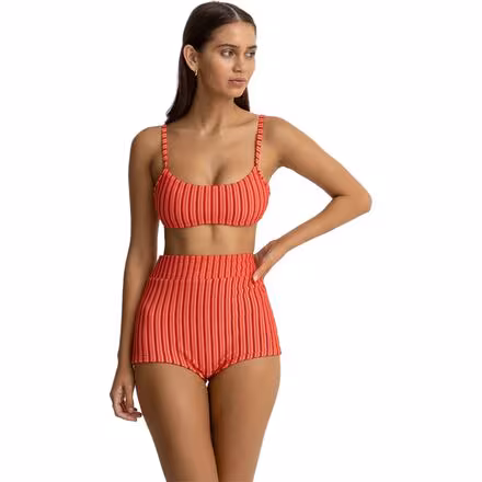 Terry Sands Stripe Crop Bikini Top - Women's