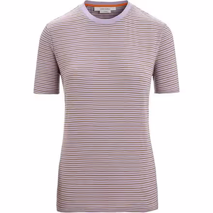 Merino Linen Short-Sleeve Stripe T-Shirt - Women's