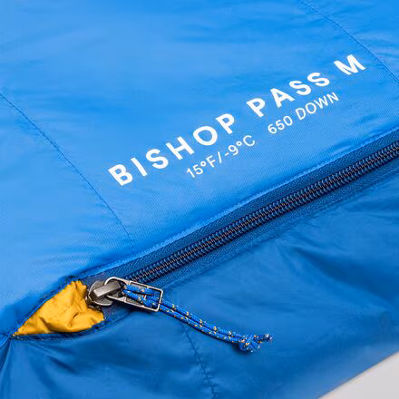 Bishop Pass Sleeping Bag: 15F Down