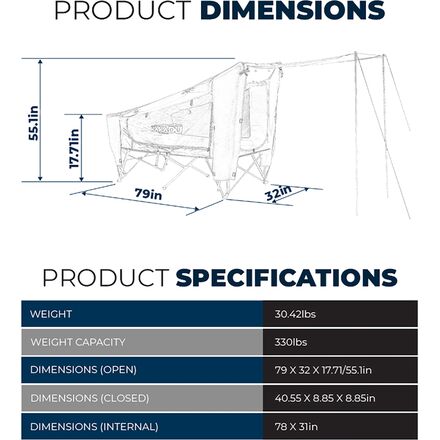 BlockOut Cot Tent: 1-Person