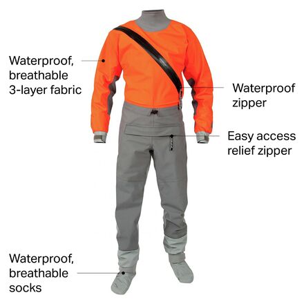 Hydrus 3.0 SuperNova Angler Semi-Dry Paddling Suit - Men's