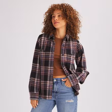 Plaid Flannel Shirt - Women's