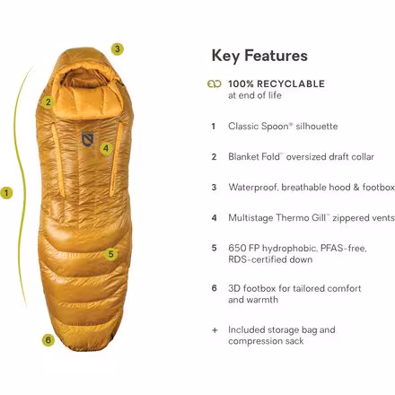 Disco Endless Promise Sleeping Bag: 15F Down - Men's