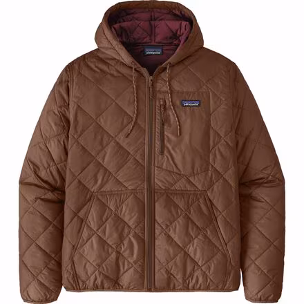Diamond Quilted Bomber Hooded Jacket - Men's
