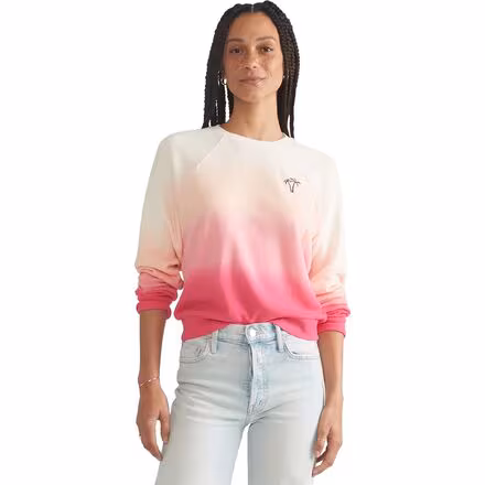 Dip Dye Vintage Terry Crew Sweatshirt - Women's